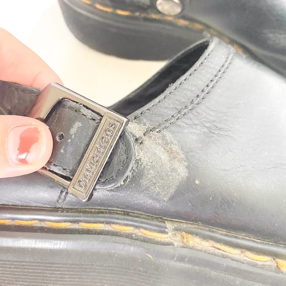 Doc Martens Made in England Sling Back 90s Buckle Vintage Mule Shoes - Picture 7 of 8